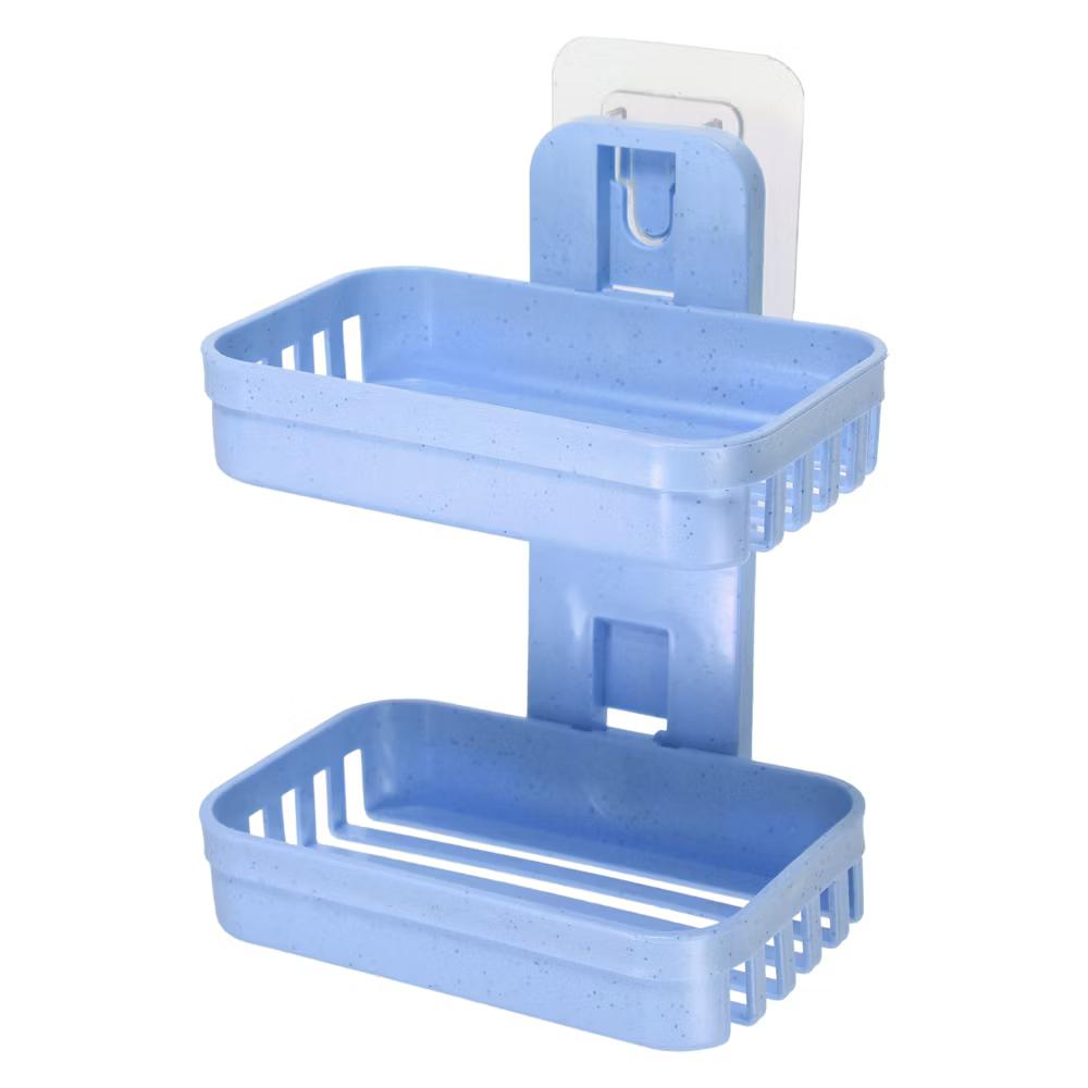 Plastic Soap Dish Keep Soap Dry Soap Cleaning Storage Drill Free Soap Holder for Home Bathroom Kitchen 1 Pc - Image 8