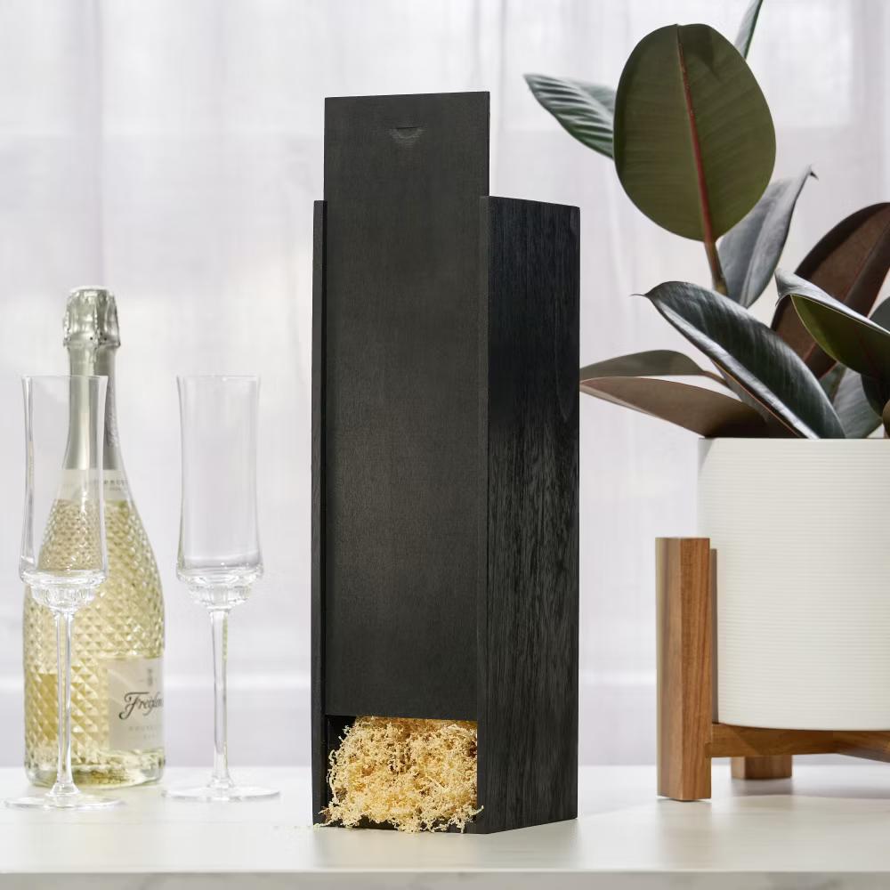 Twine Paulownia Bottle Wood Decorative Wine Box - Image 6