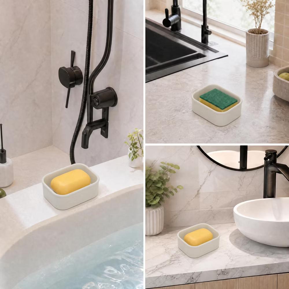 Square Soap Dish With Lid 1 Pc - Image 2