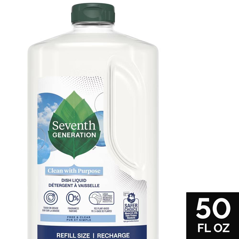 Seventh Generation Free & Clear Liquid Dish Soap - Image 12