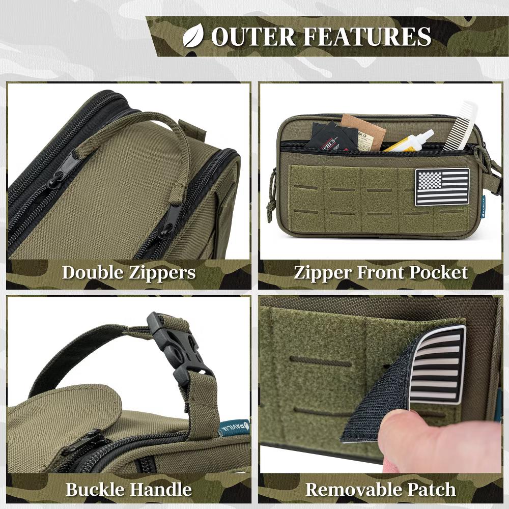 Tactical Toiletry Bag for Men, Hygiene Travel Bag, Military Dopp Kit, Water Resistant Molle Pouch, Shaving Grooming Organizer Case - Image 56