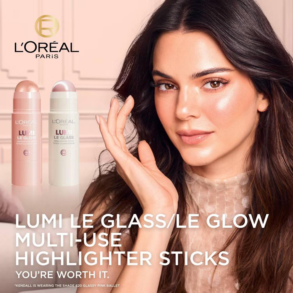 L'Oreal Paris Lumi Le Glass Highlighter Stick - 0.25oz - Image 6