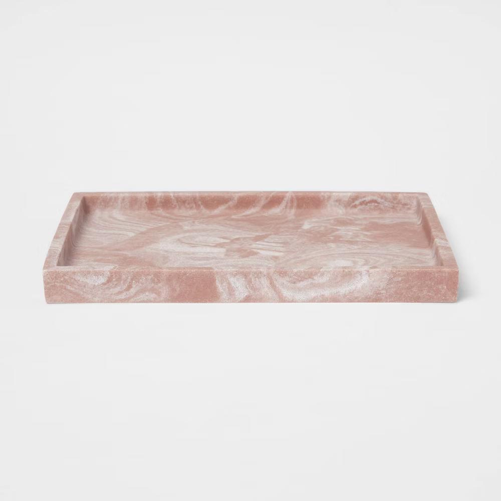 Pink Quartz Resin Tray - Image 2