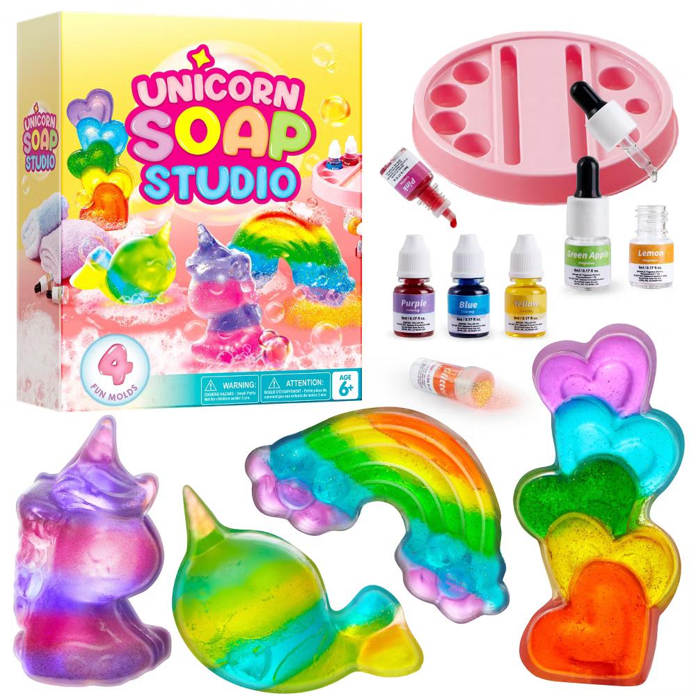 Soap Making Kit for Kids, DIY Arts and Crafts, Unicorn Girl Gifts, STEM Toys Science Kits, Ideal Birthday Gifts for Boys Girls Ages 6 7 8 - Image 2