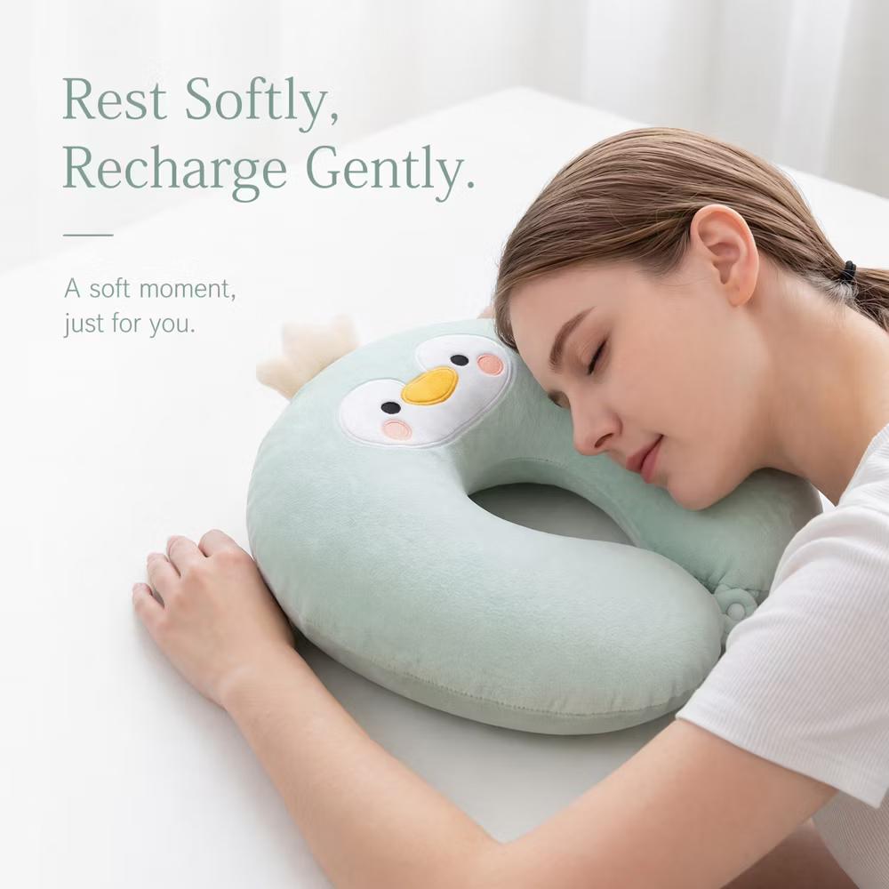 U-Shape Memory Foam Portable Traveling Travel Neck Pillows 12x12in 1 Pc - Image 8