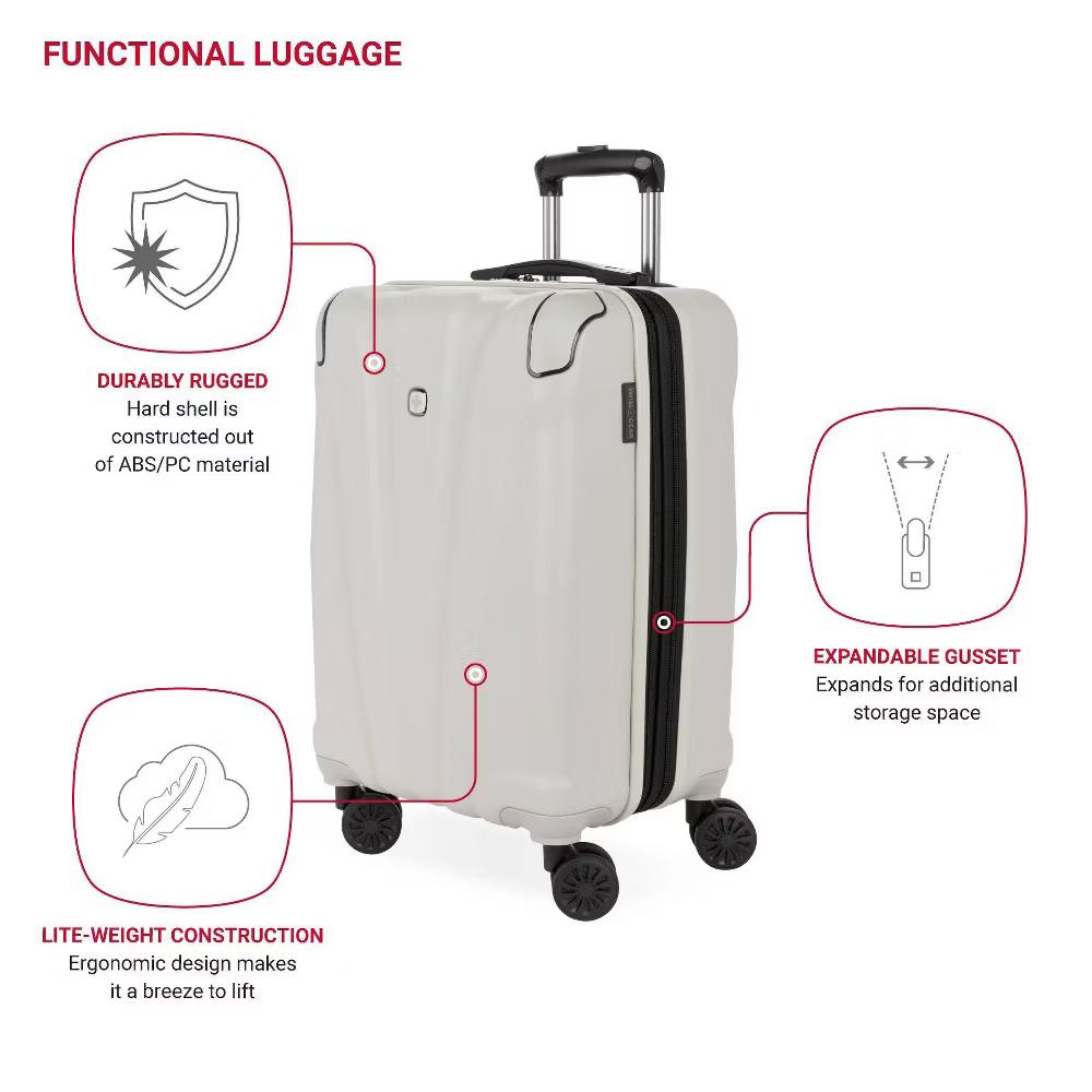 Cascade Hardside Carry On Spinner Wheels Suitcase - Image 5
