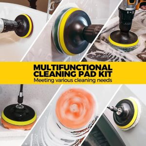 30Pack Drill Brush Set – Power Scrubber, Scrub Pads & Sponge for Grout, Tiles, Sinks, Car Polishing & Cleaning