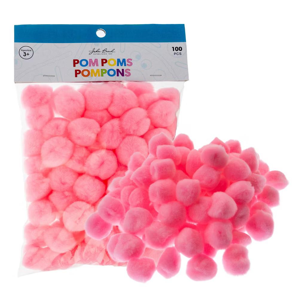 100ct Mini Pom Poms for DIY Arts and Crafts, Tiny Acrylic Poms Craft Embellishments (1 inch) - Image 21