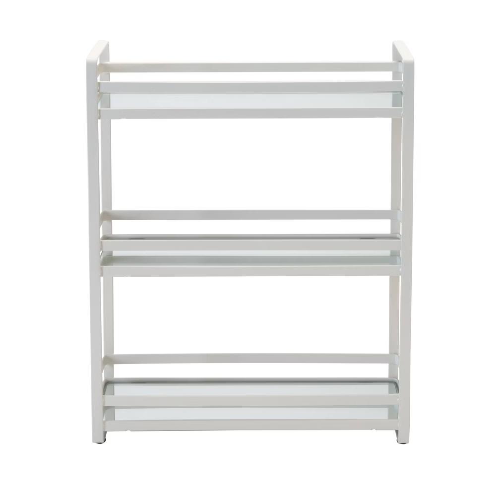 3 Tier Flat Wire Slim Vanity Tower White - Image 6