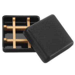 Wooden Detachable Self Draining Square Soap Dishes with Lid
