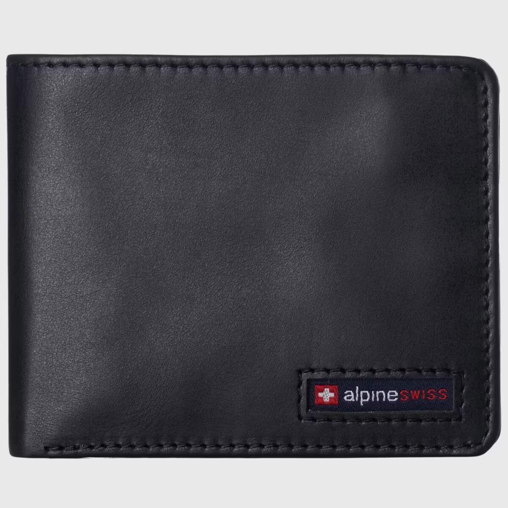 Alpine Swiss Connor Executive Bifold Wallet | Business Passcase for Men | Premium Leather | Dual ID Windows | RFID Blocking | Gift Box Included - Image 12