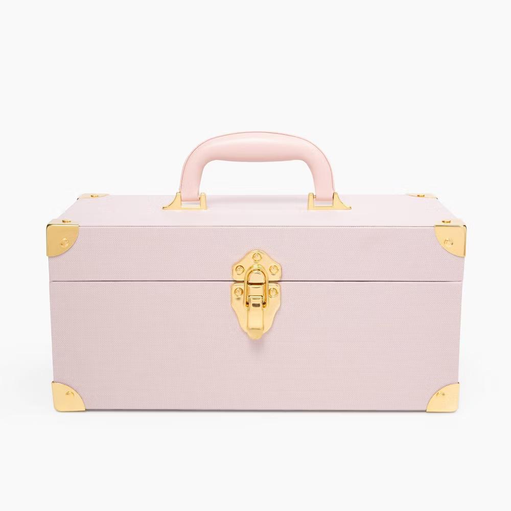West Emory Nylon Beauty Toolbox with Removable Tray and Gold Metal Corners - Image 5