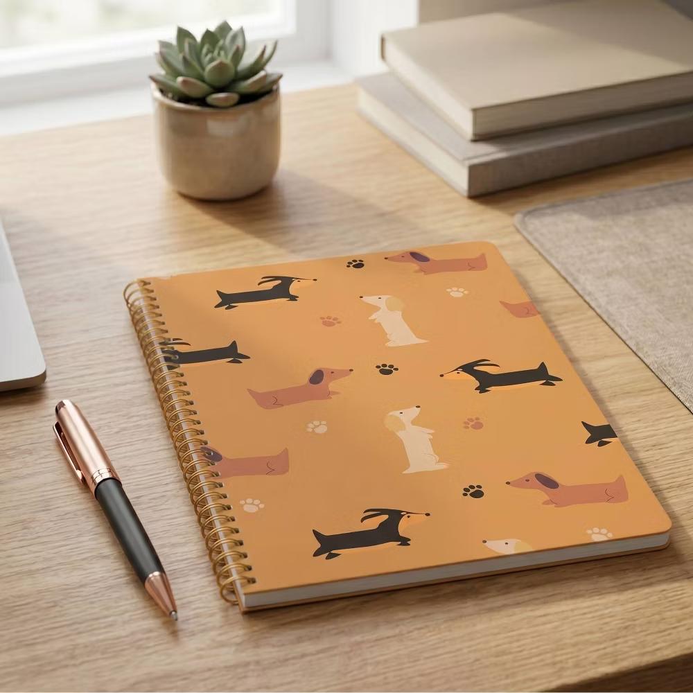 Pearhead 8"x10" College Rule Dog Spiral Notebook 200 Pages - Image 6