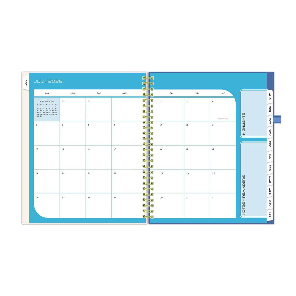 Blue Sky Your Year 7-12 Grade Weekly/Monthly Planner Wirebound 7"x9" Cream Collage - Image 7