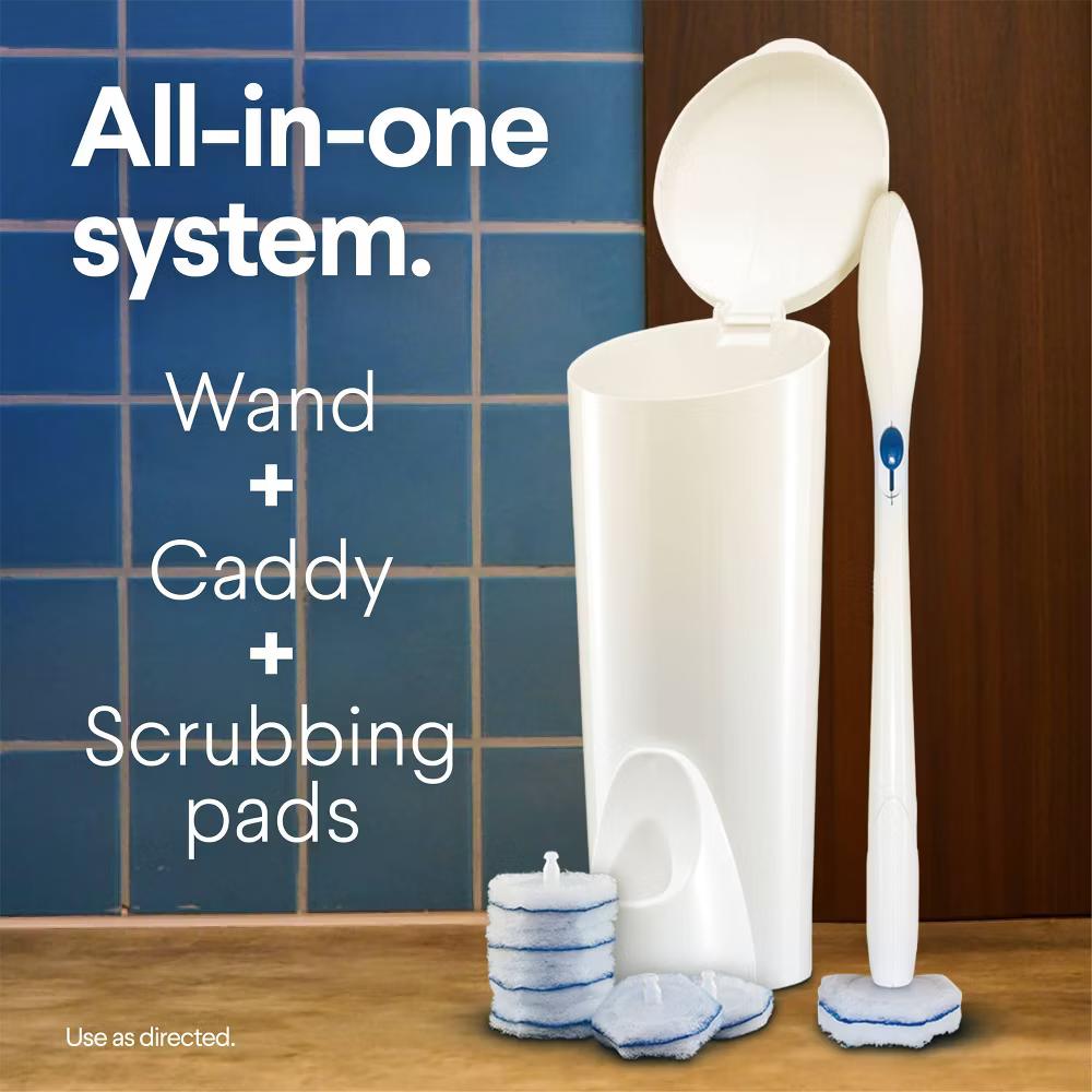ToiletWand Disposable Toilet Cleaning System - ToiletWand Storage Caddy and 6 Refill Pads - Image 7