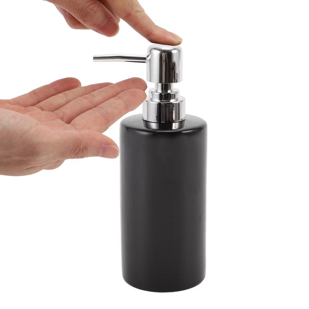 Simple Cylindrical Soap Pump Dispenser for Bathroom 300ml 1 Pc - Image 10