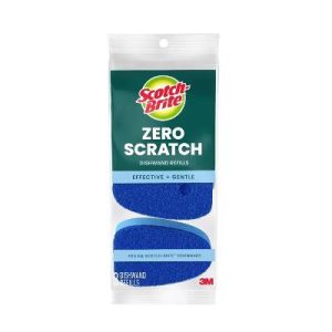 Zero-Scratch Dishwand Refills - 3ct: Foam Material, Multi-Surface Cleaning