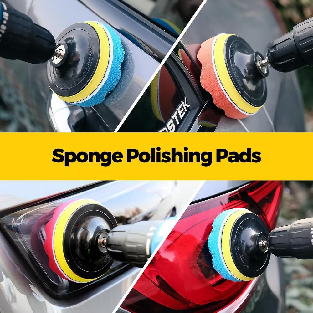 30Pack Drill Brush Set – Power Scrubber, Scrub Pads & Sponge for Grout, Tiles, Sinks, Car Polishing & Cleaning - Image 5