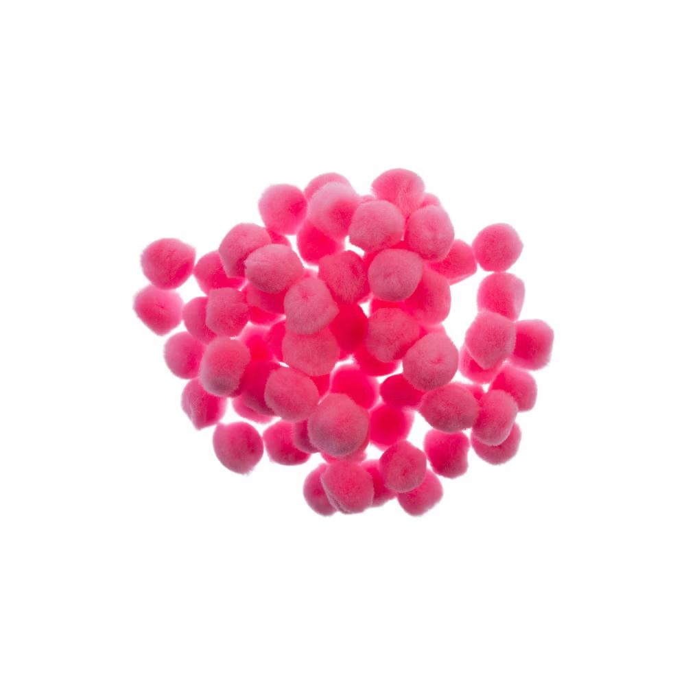 65ct 0.5in Mini Pom Poms for DIY Arts and Crafts, Tiny Acrylic Poms Craft Embellishments - Image 31
