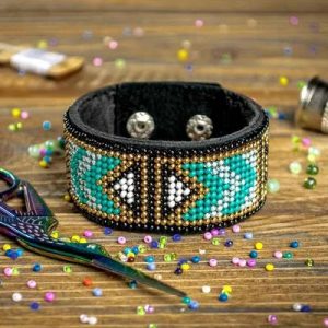 Crafts Bead embroidery kit on artificial leather FLBB-024