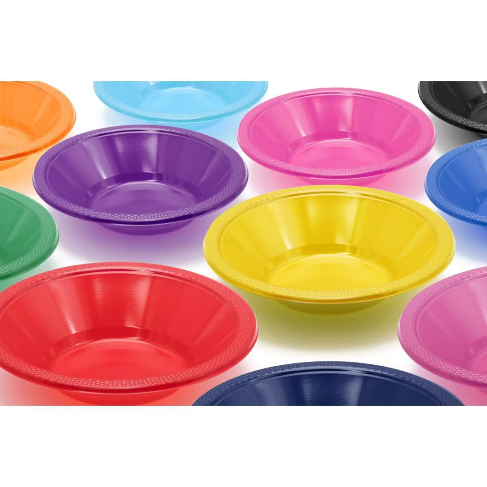 Crown Display 12 Oz. Plastic Bowls Disposable Party Bowls - Plastic Soup Bowls - Image 5