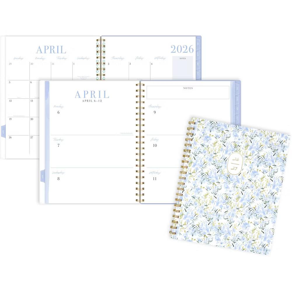 Leah Bisch for Cambridge 8.5"x11" 2026-2027 Large Weekly/Monthly Larkspur Garden - Image 2