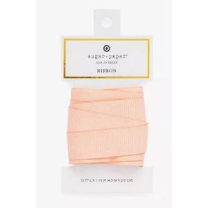 1"x15 Yard Solid Ribbon Pale Pink