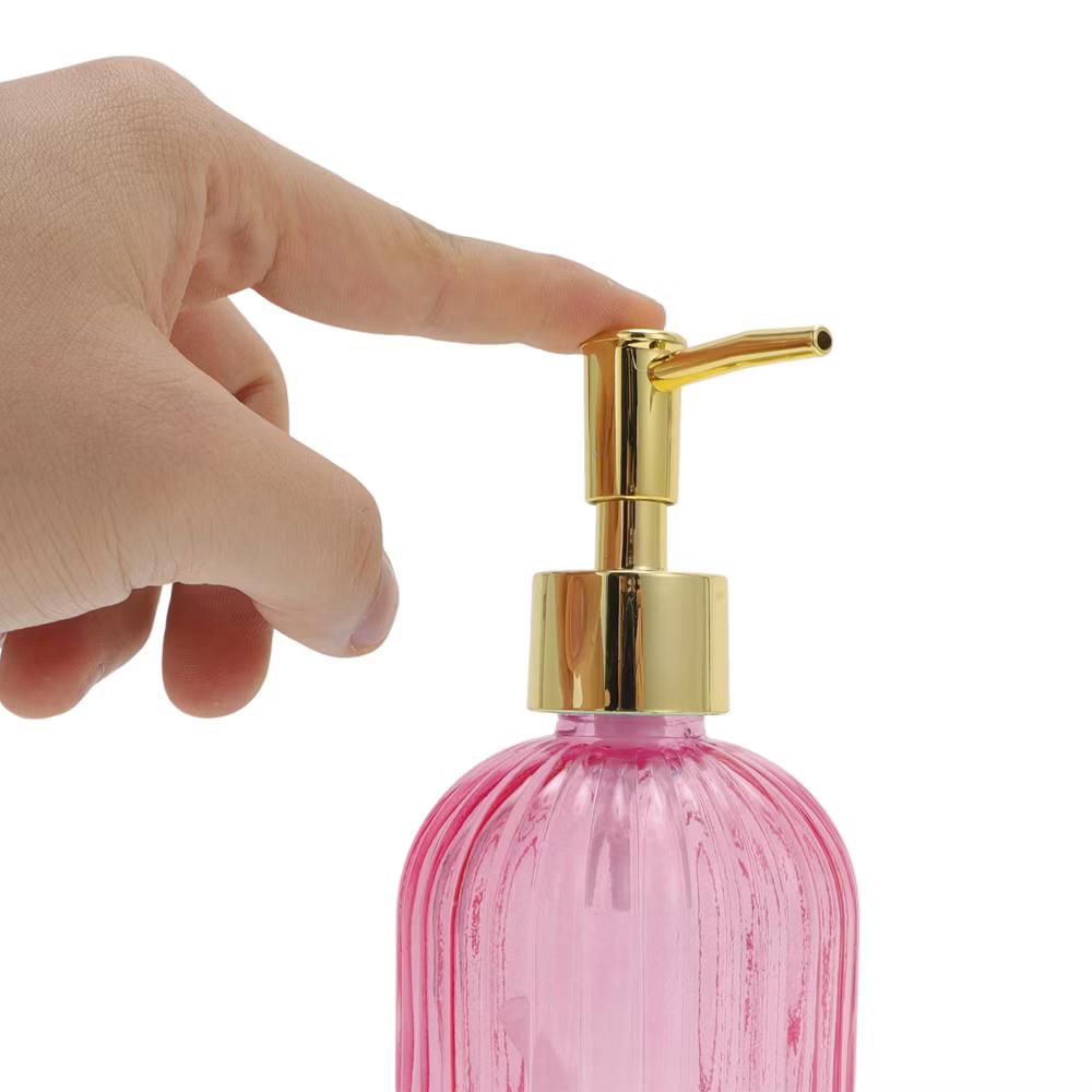 Convenient Vertical Stripe Soap Dispenser 13.53oz 1 Pc - Image 41