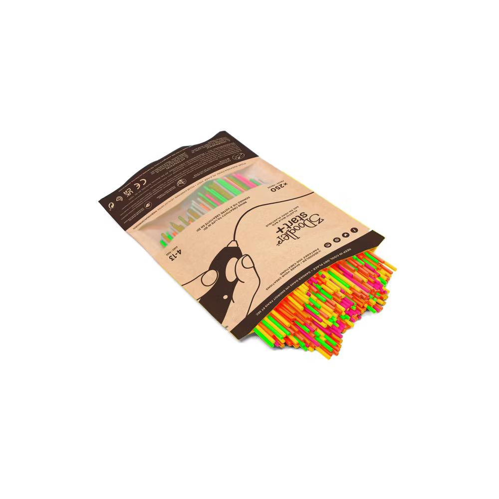 3Doodler Neon Glow Collection 250 Strands: Craft Activity Kit with Plastic Material and Craft Sticks - Image 3