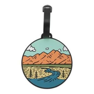 Mountain River Luggage Tag Multicolored 1 Pc