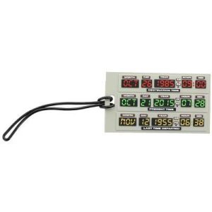 WaxOffDesigns Back to the Future 2.5" 4.25" PVC Luggage Tag