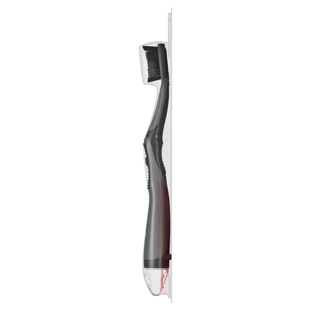 360 Vibrate Charcoal Battery Powered Electric Toothbrush - Soft - Black