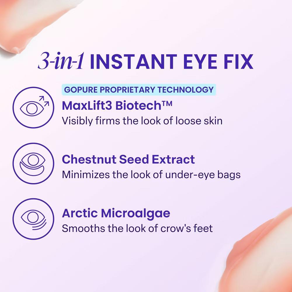 goPure Instant Eye Lift Gel - 0.34oz - Image 10