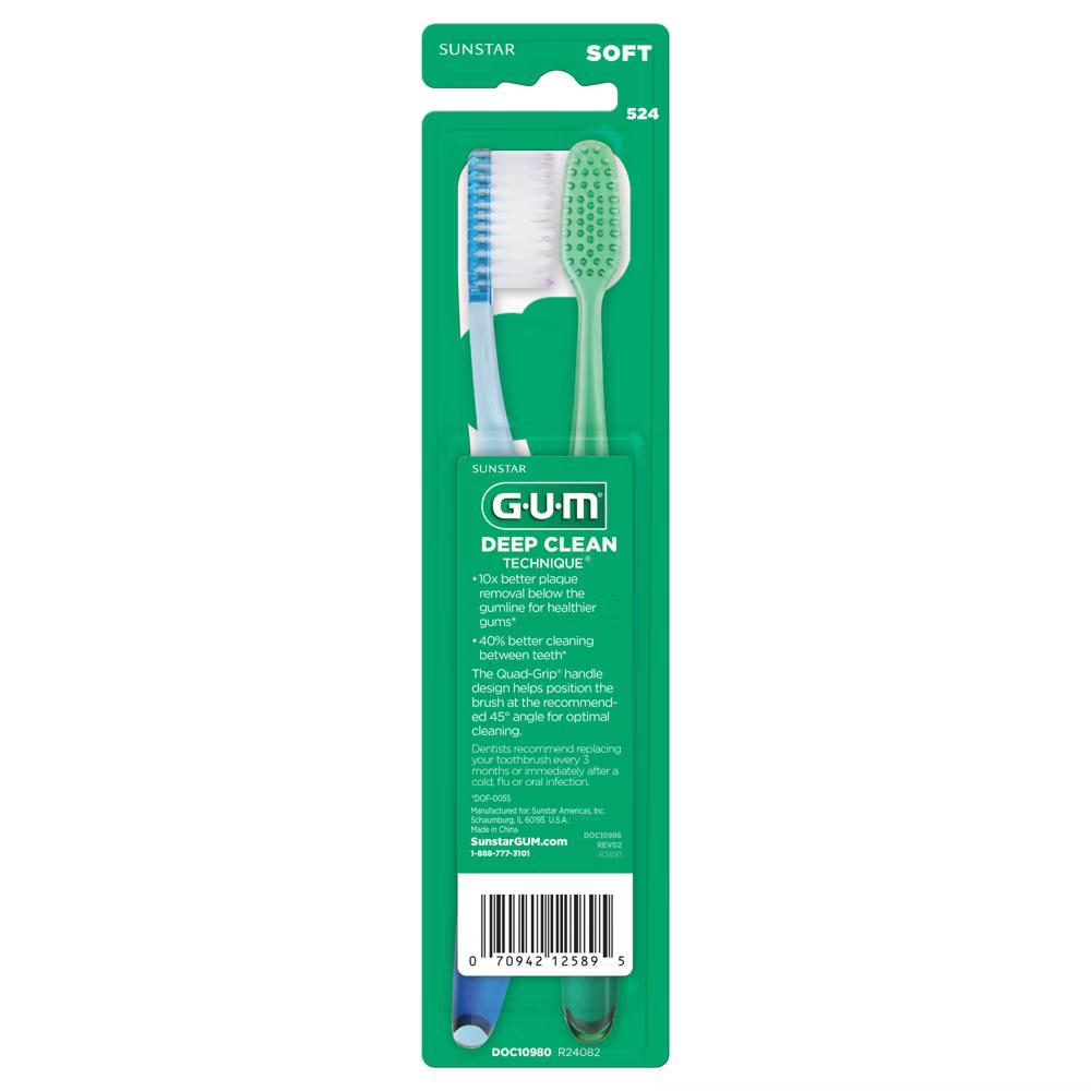 GUM Technique Deep Clean Toothbrushs - 2ct - Image 3