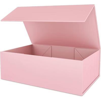 Pink Magnetic Gift Box 12 6 4 Inch 1 Set Glossy Recyclable Cardboard for Bridesmaid Birthday Wedding Presents Packaging - Image 2