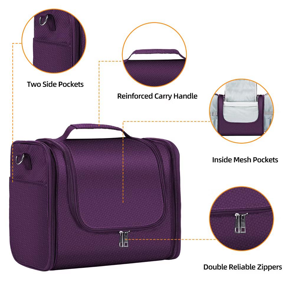 Large Capacity Toiletry Bag for Women and Men, Hanging Toiletry Organizer Cosmetics Makeup Bag - Image 46