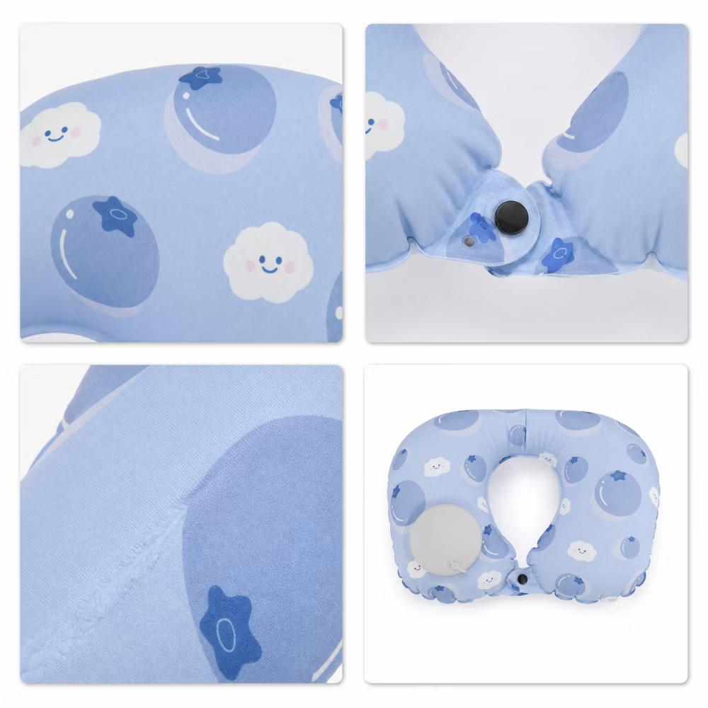 Ice Silk Inflatable Travel Pillow 1 Pc - Image 16