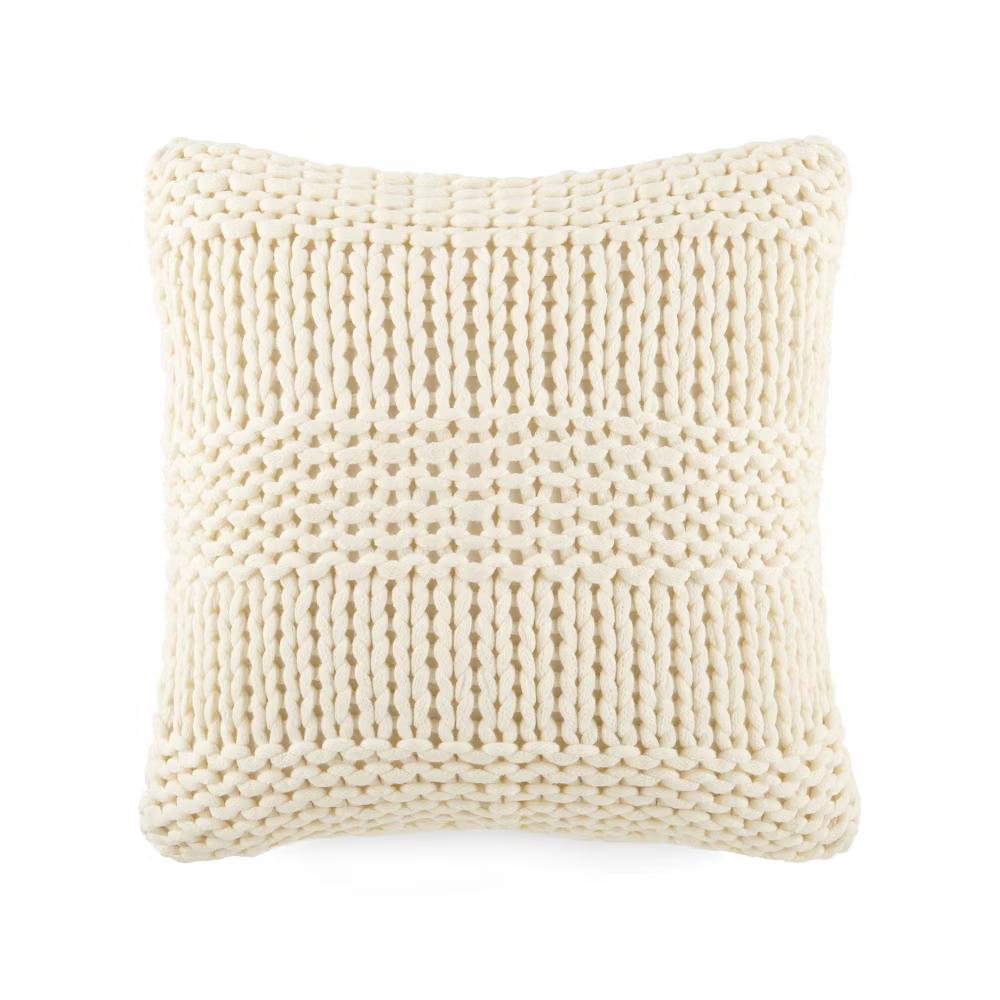 Cozy Chunky Knit Throw Pillow Cover And Pillow Insert - Image 23