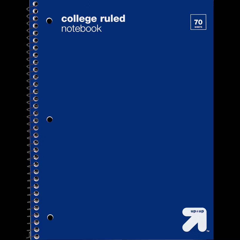 College Ruled 1 Subject Flexible Plastic Cover Spiral Notebook - Image 5