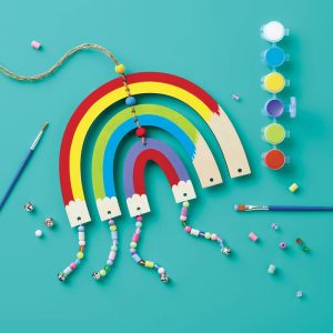 Rainbow Wind Chime Painting Craft Activity Kit