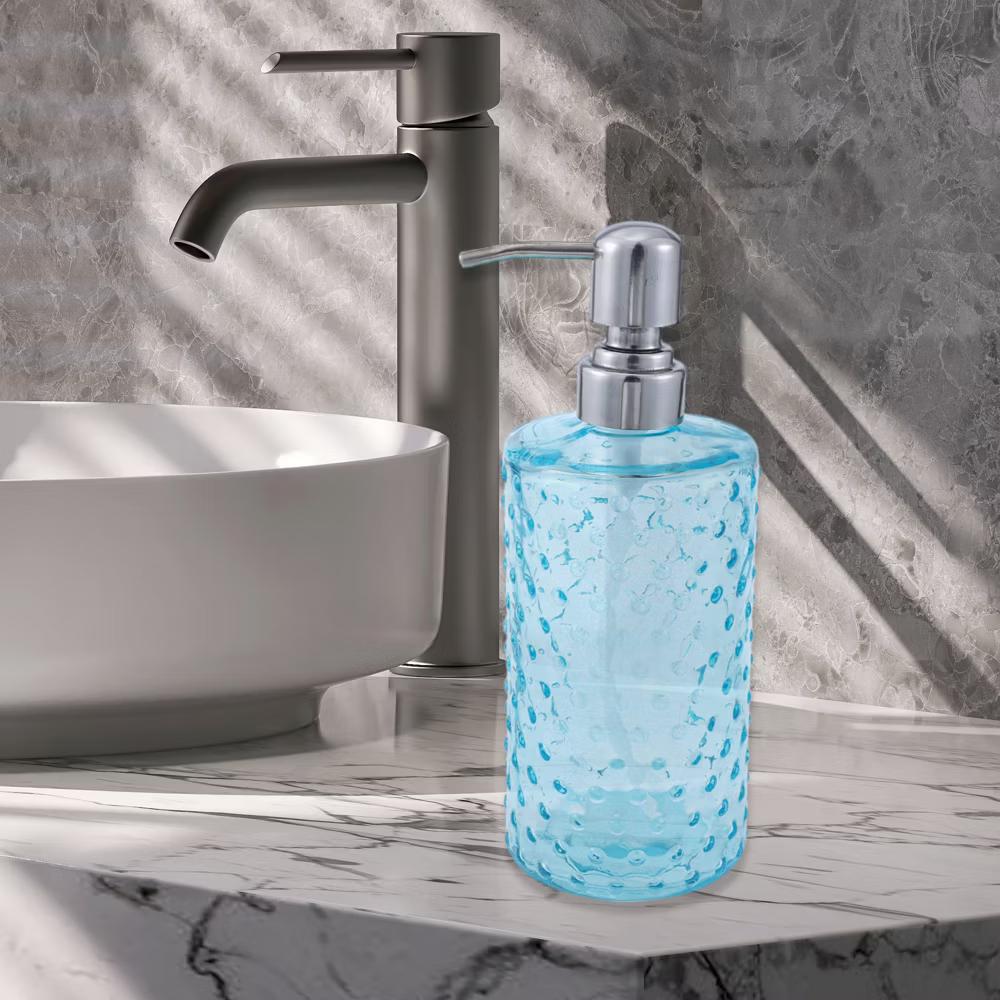 Elegant Polka Dot Pattern Soap Pump Dispenser for Bathroom 16.9oz 1 Pc - Image 10