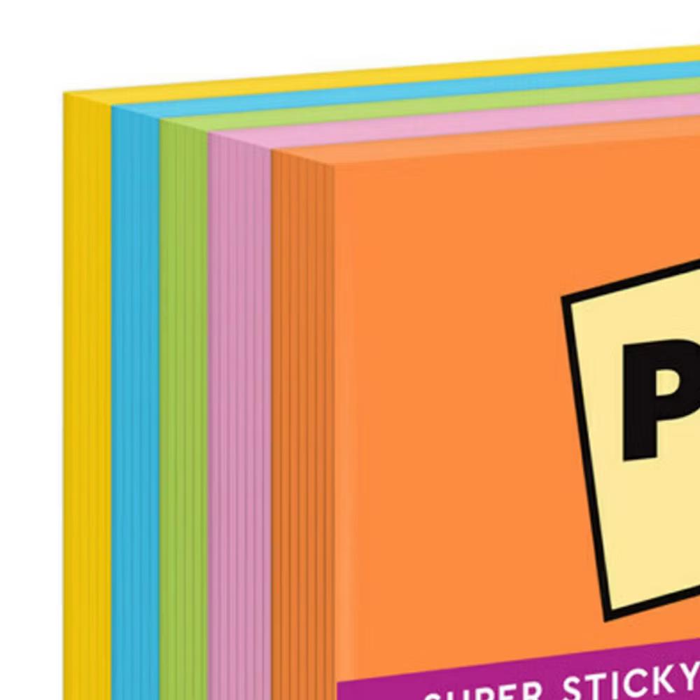 Super Sticky Notes, 3 in 3 in, Energy Boost Collection, 5 Pads/Pack, 2 Packs - Image 3