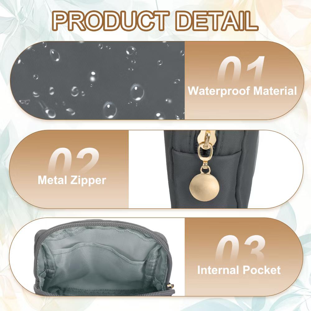 Storage Organize Travel Mini Cute Square Makeup Bag - Image 7