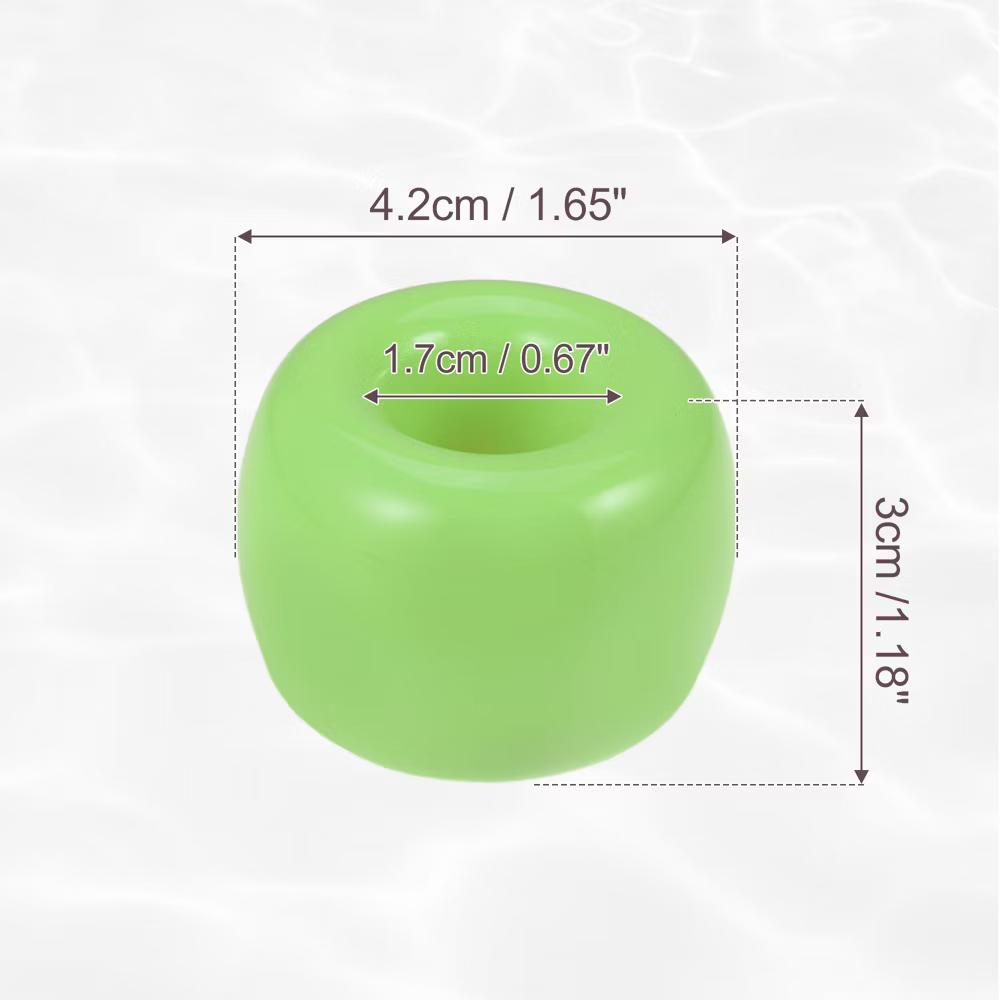 Bathroom Round Mini Ceramic Toothbrush Holder 1.65"x1.18" 2Pcs - Image 32