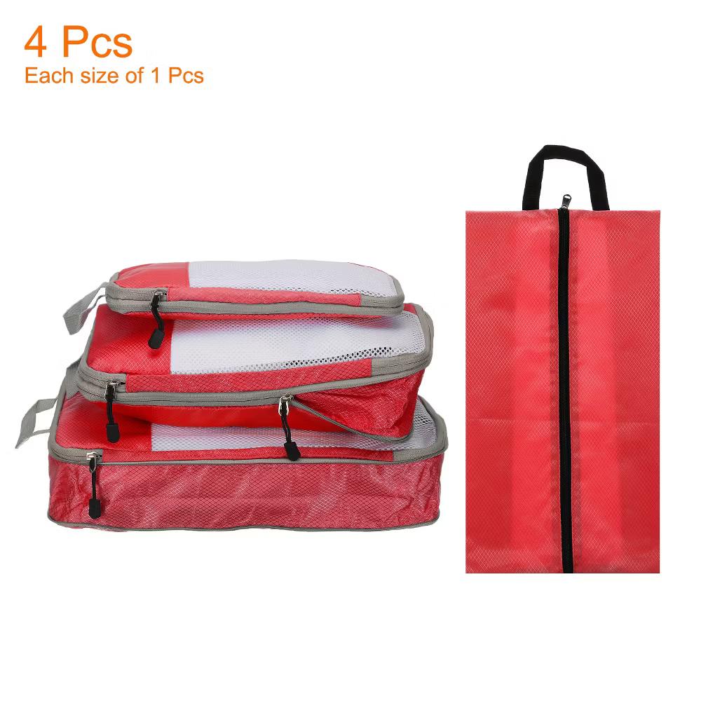 Suitcases Compression Packing Cube Waterproof Travel Luggage Organizers Bag 3 Pcs - Image 14