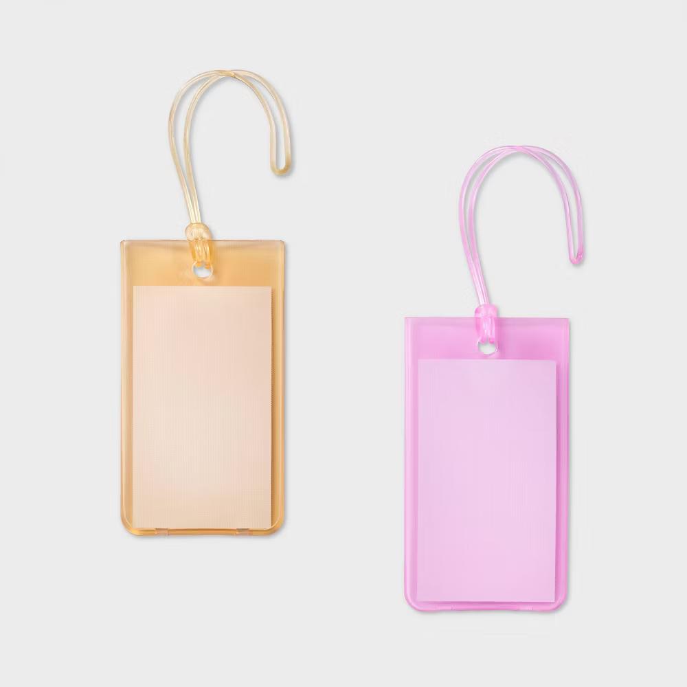 2pk Luggage Gel Tag - Solid TPU Travel Accessory Set - Image 4