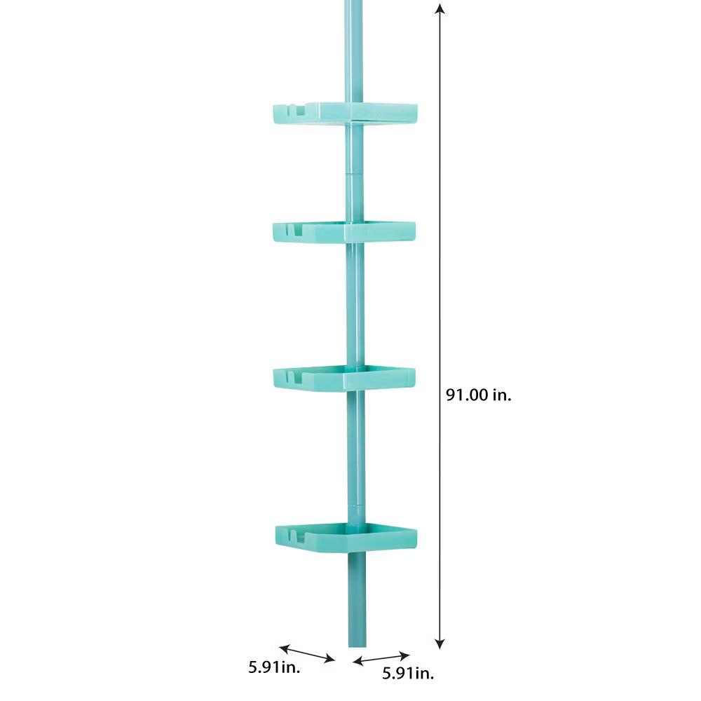4 Tier Tension Corner Shower Caddy - Image 4