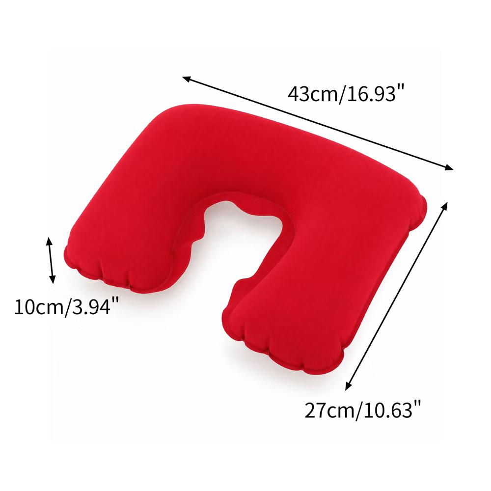 Comfortable Inflatable Travel Pillow with Eye Mask Earplugs 1 Set - Image 28