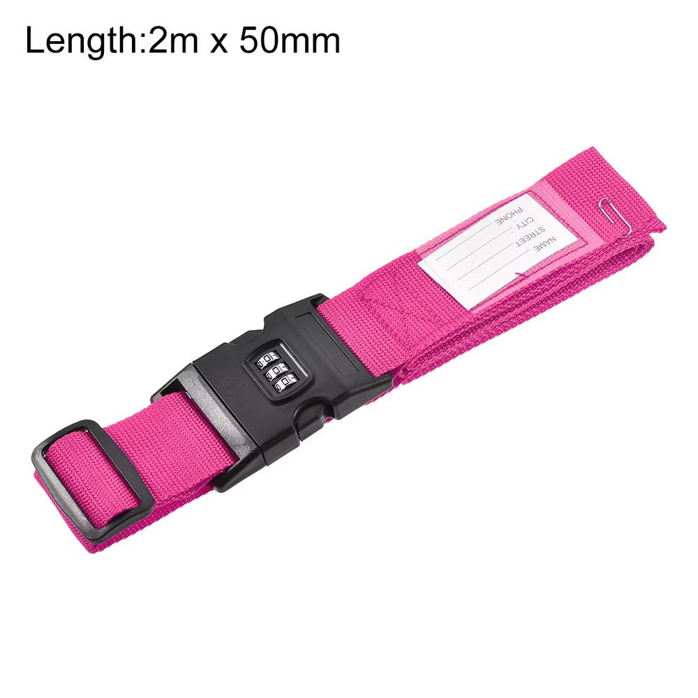 Travel Packing Adjustable Luggage Strap with Buckle and Combination Lock - Image 27