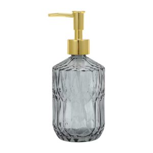 Reusable Round Bottom Bamboo Grain Soap Dispenser 13.53oz 1 Pc